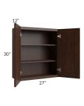 Biscotti Caf?? Glazed 27x30 Wall Cabinet