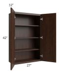 Biscotti Caf?? Glazed 27x42 Wall Cabinet