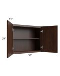 Biscotti Caf?? Glazed 30x24 Wall Cabinet