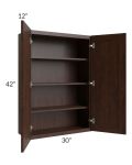Biscotti Caf?? Glazed 30x42 Wall Cabinet