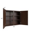 Biscotti Caf?? Glazed 42x36 Wall Cabinet