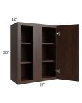 Biscotti Caf?? Glazed 27x30 Blind Corner Wall Cabinet