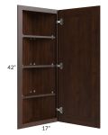 Biscotti Caf?? Glazed 12x42 Wall End Angle Cabinet