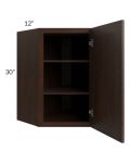 Biscotti Caf?? Glazed 24x30 Diagonal Corner Wall Cabinet