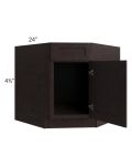 Brazilian Shaker 36" Base Diagonal Corner Sink Cabinet