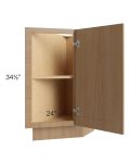 Township Rift Oak 12" Base End Cabinet (Right)