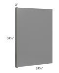 Milan Grey Gloss Base End Panel