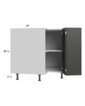Euro Cafe 33" Corner Base Cabinet