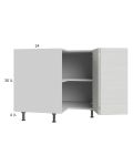 Euro White Grain 36" Corner Base Cabinet