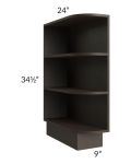 Southport Espresso Shaker 9" Base End Shelf Open Cabinet