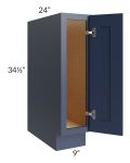 Bayville Blue 9" Full Height Door Base Cabinet