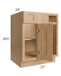 Tuscan Timber 36" - 41-1/2" Blind Base Corner Cabinet