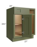 Midtown Hunter Green Shaker 36" - 41-1/2" Blind Base Corner Cabinet