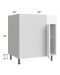 Milan White Matte 36" - 39" Blind Base Corner Cabinet