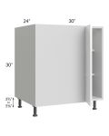 Milan White Gloss 36" - 39" Full Height Door Blind Base Corner Cabinet