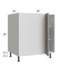 Milan Hazel 36" - 39" Full Height Door Blind Base Corner Cabinet