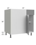 Milan Grey Gloss 39" - 42" Blind Base Corner Cabinet