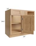 Tuscan Timber 42" - 48" Blind Base Corner Cabinet