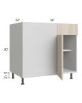 Milan Natural 42" - 45" Blind Base Corner Cabinet