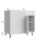 Milan Cream 42" - 45" Blind Base Corner Cabinet
