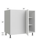 Milan White Matte 42" - 45" Full Height Door Blind Base Corner Cabinet