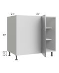Milan Grey Gloss 42" - 45" Full Height Door Blind Base Corner Cabinet