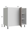 Milan Hazel 42" - 45" Full Height Door Blind Base Corner Cabinet