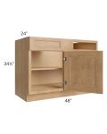 Tuscan Timber 48" - 51" Blind Base Corner Cabinet