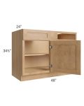 Midtown Timber Shaker 48" - 51" Blind Base Corner Cabinet
