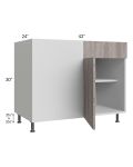 Milan Hazel 48" - 51" Blind Base Corner Cabinet