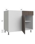 Milan Cafe 48" - 51" Blind Base Corner Cabinet