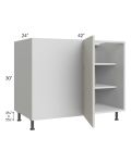 Milan Beige Matte 48" - 51" Full Height Door Blind Base Corner Cabinet