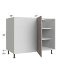 Milan Hazel 48" - 51" Full Height Door Blind Base Corner Cabinet