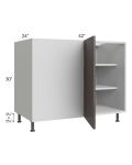 Milan Cafe 48" - 51" Full Height Door Blind Base Corner Cabinet