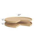 Southport Espresso Shaker Wood Lazy Susan Shelves