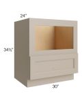 Tuscan Oyster 30" Base Microwave Cabinet