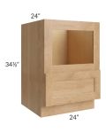 Tuscan Timber 24" Base Microwave Cabinet