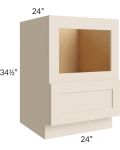 Midtown Walnut Shaker 24" Base Microwave Cabinet