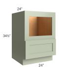 Midtown Pistachio Green Shaker 24" Base Microwave Cabinet