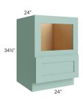 Midtown Mint Green Shaker 24" Base Microwave Cabinet