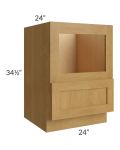 Midtown Timber Shaker 24" Base Microwave Cabinet