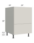 Milan Beige Matte 24" Base Microwave Cabinet