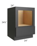 Vienna Black 24" Base Microwave Cabinet