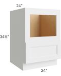 Union White 24" Base Microwave Cabinet
