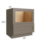Tuscan Stone 30" Base Microwave Cabinet