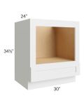 Asheville White Shaker 30" Microwave Base Cabinet