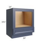 Bayville Blue 30" Microwave Base Cabinet