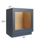 Midtown Blue Shaker 30" Base Oven Cabinet