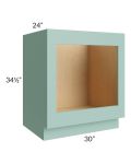 Midtown Mint Green Shaker 30" Base Oven Cabinet