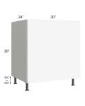 Milan White Matte 30" Base Oven Cabinet